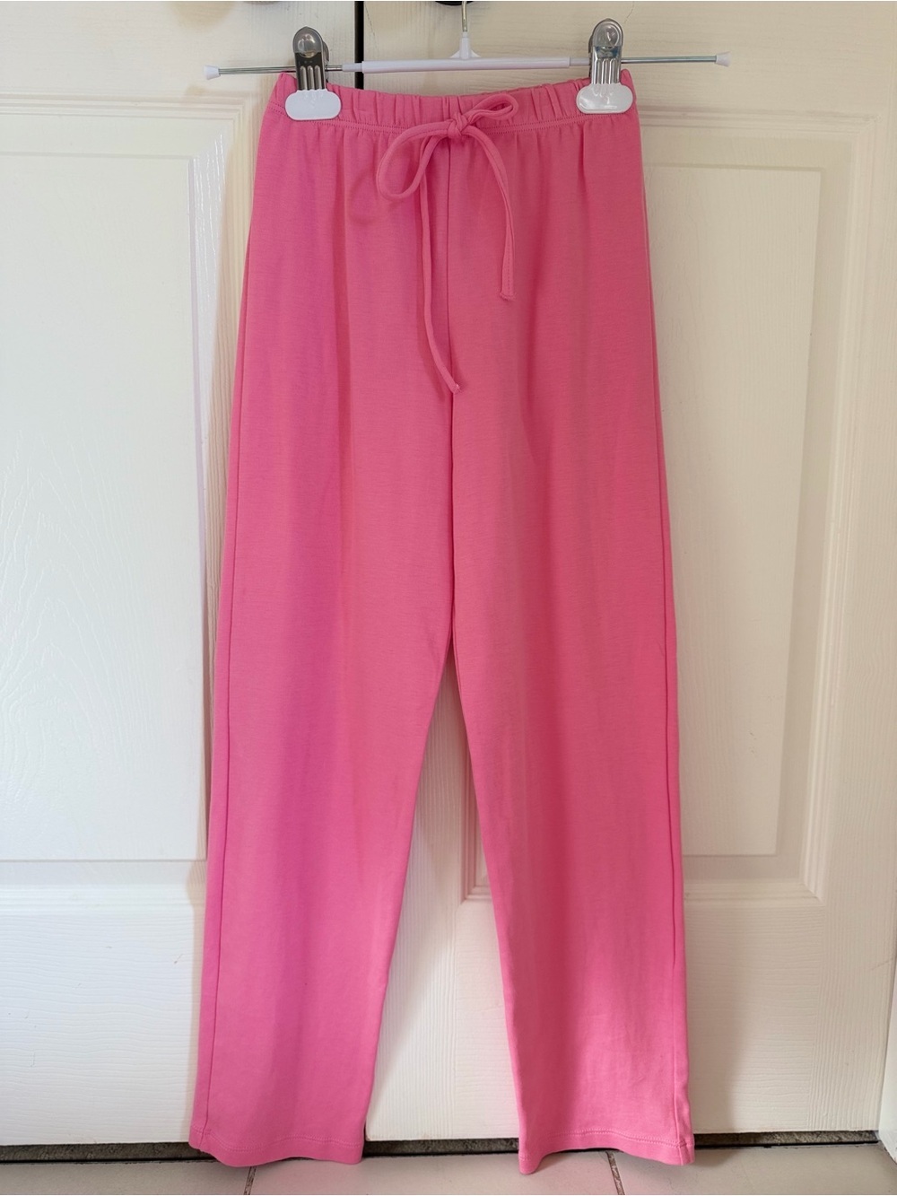 EUC Bella Bliss Pink Drawstring Pima Lounge Pants size 8